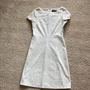 White and grey Ivanka Trump dress